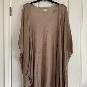 Fine Knit Coverup. Taupe Tan Khaki. Knee Length. Beach Summer. OS